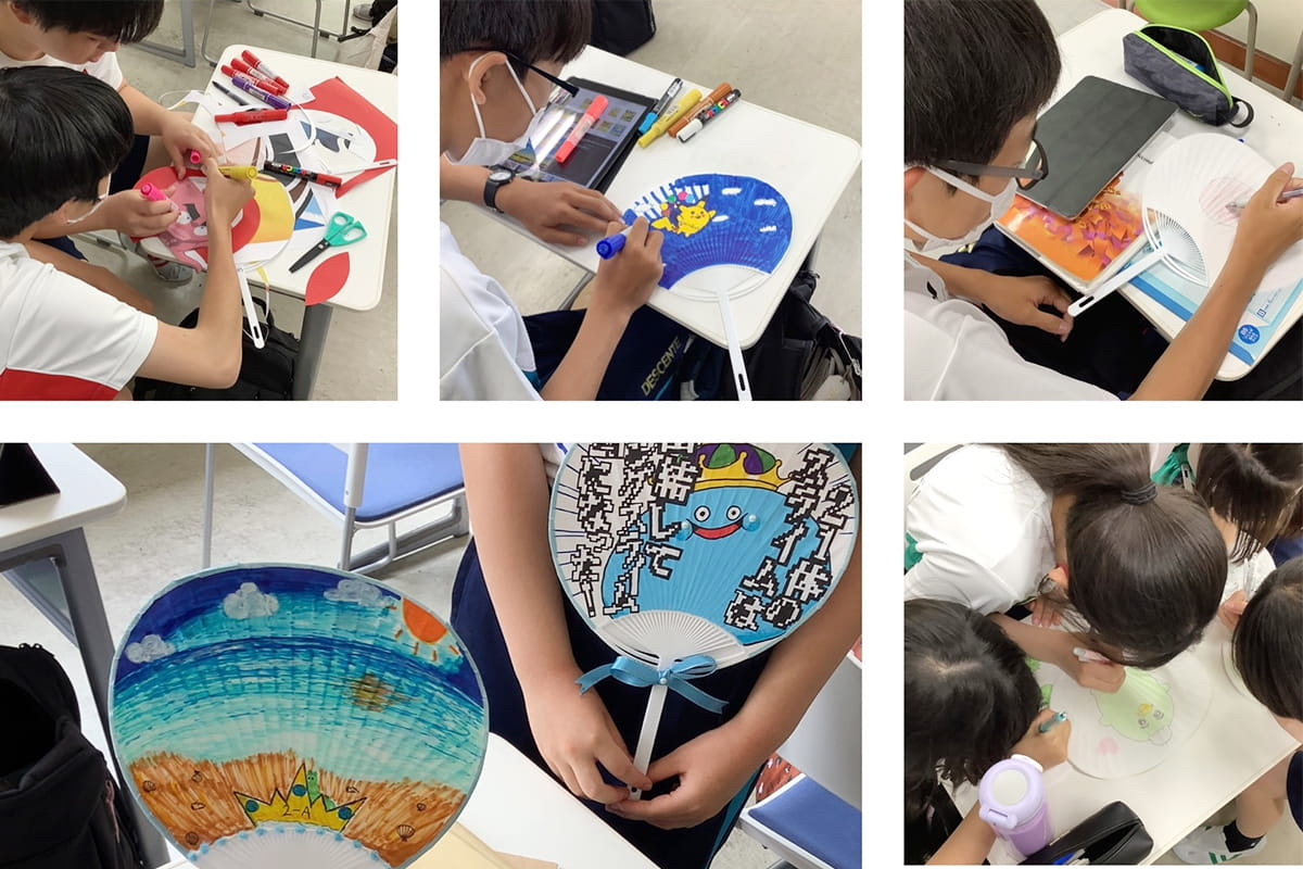 体育大会03[応援うちわ作り]