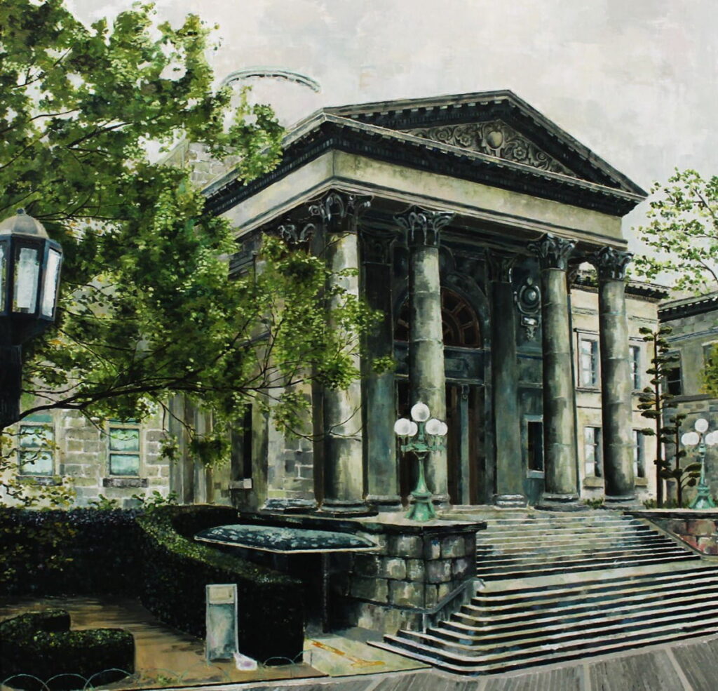 『中之島図書館』　第59回大阪私学美術展　大阪市教育委員会賞　受賞