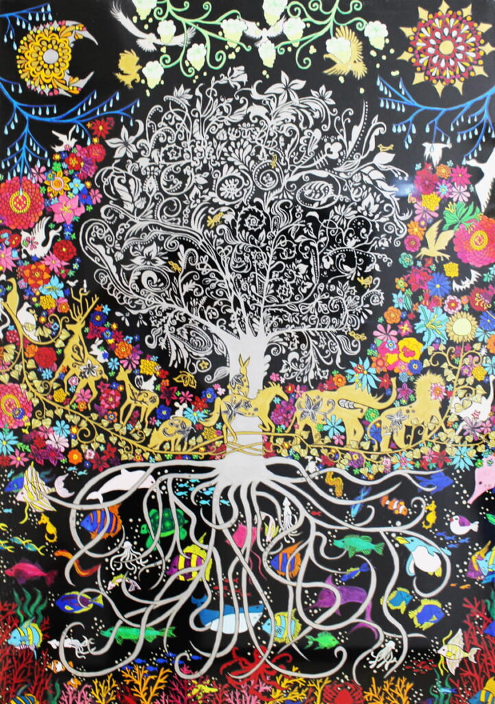 『生命』　第38回全国高等学校総合文化祭美術・工芸部門　文化連盟賞　受賞