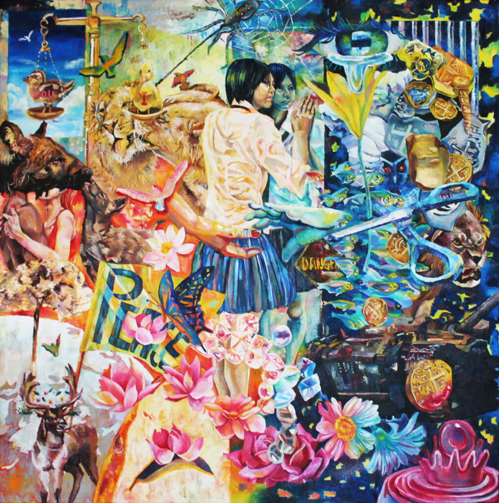 『心映す』　第57回大阪私学美術展　大阪府教育委員会賞　受賞