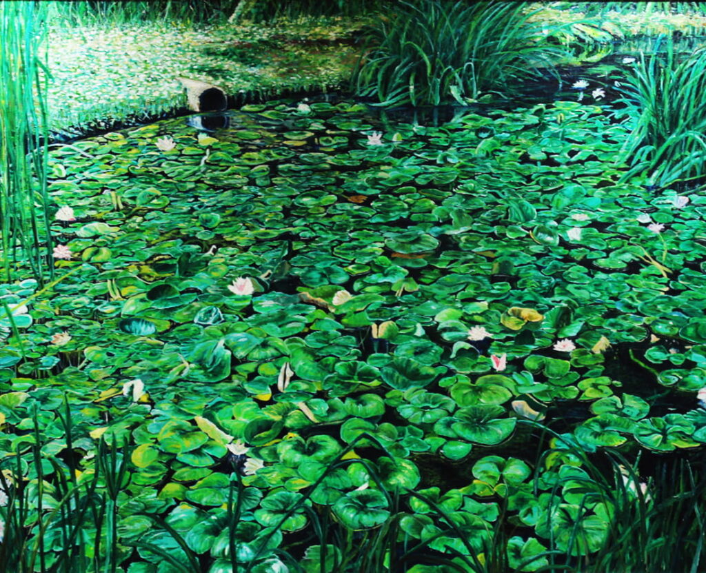 『睡蓮』　第59回大阪私学美術展　大阪府知事賞　受賞